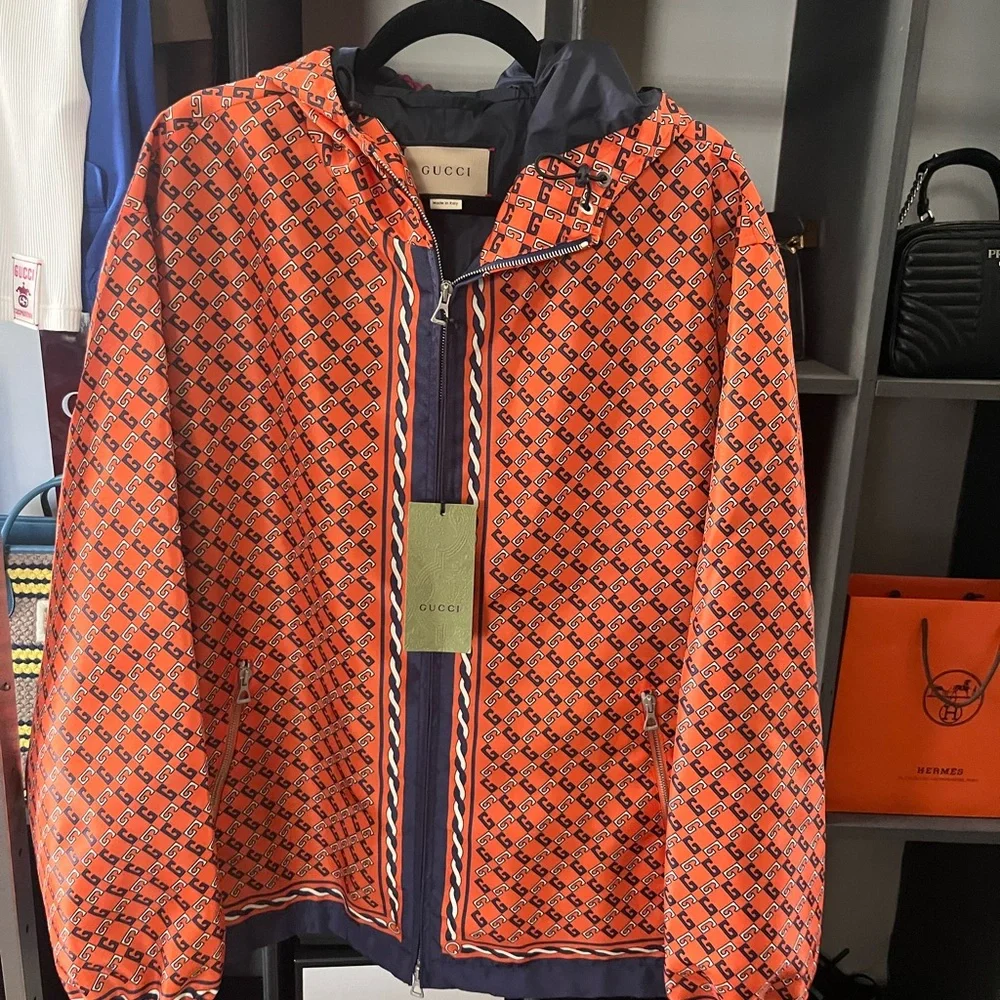 Gucci Orange Patterned Jacket